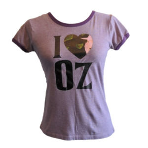 Wicked I Love Oz Purple Graphic Tee * Size Medium